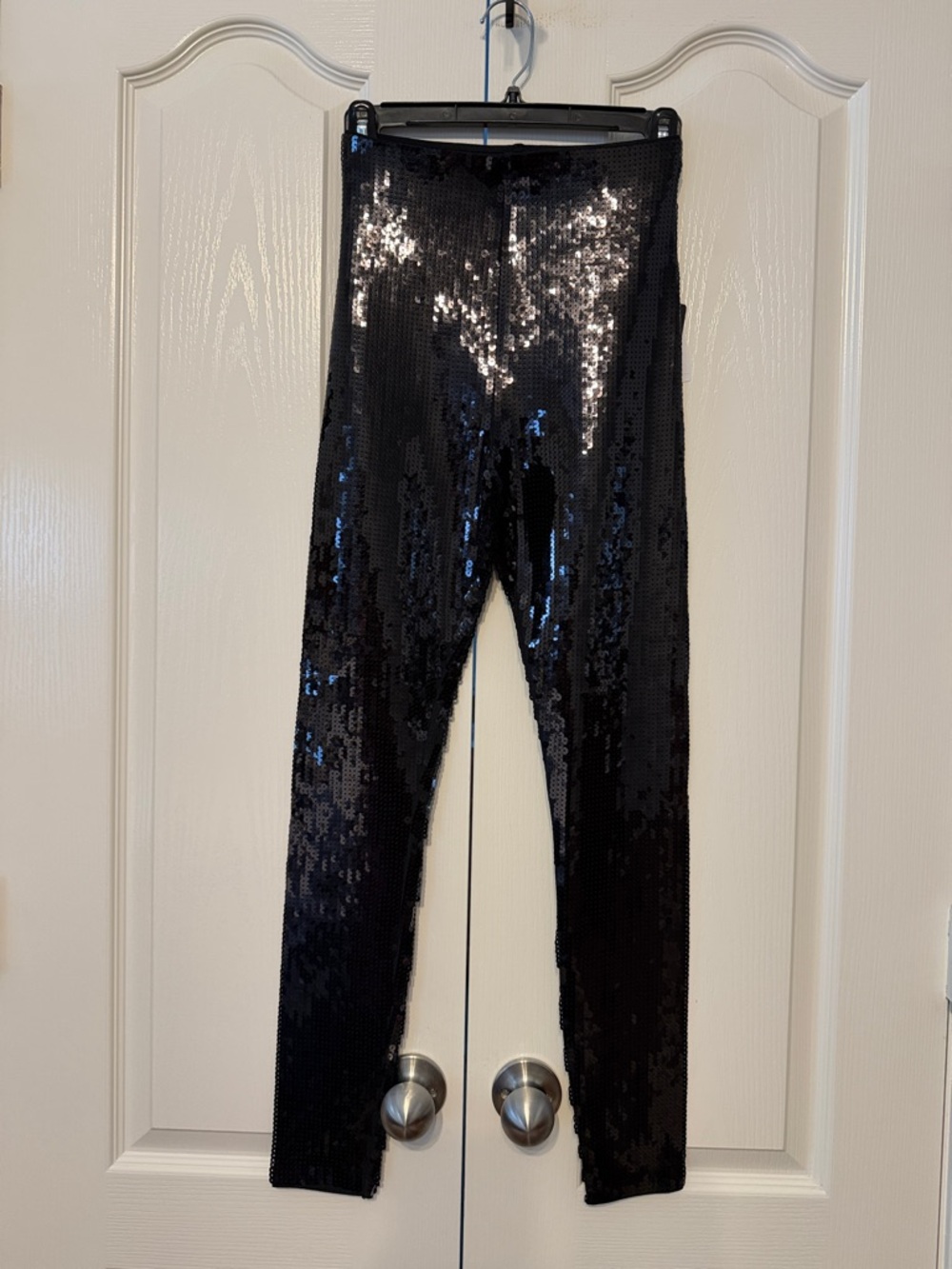 Express Super High Waisted Sequin Legging Black Size XS NWT